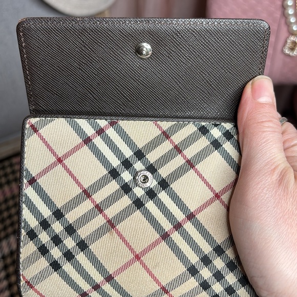 Burberry kisslock compact wallet classic print - Picture 12 of 13
